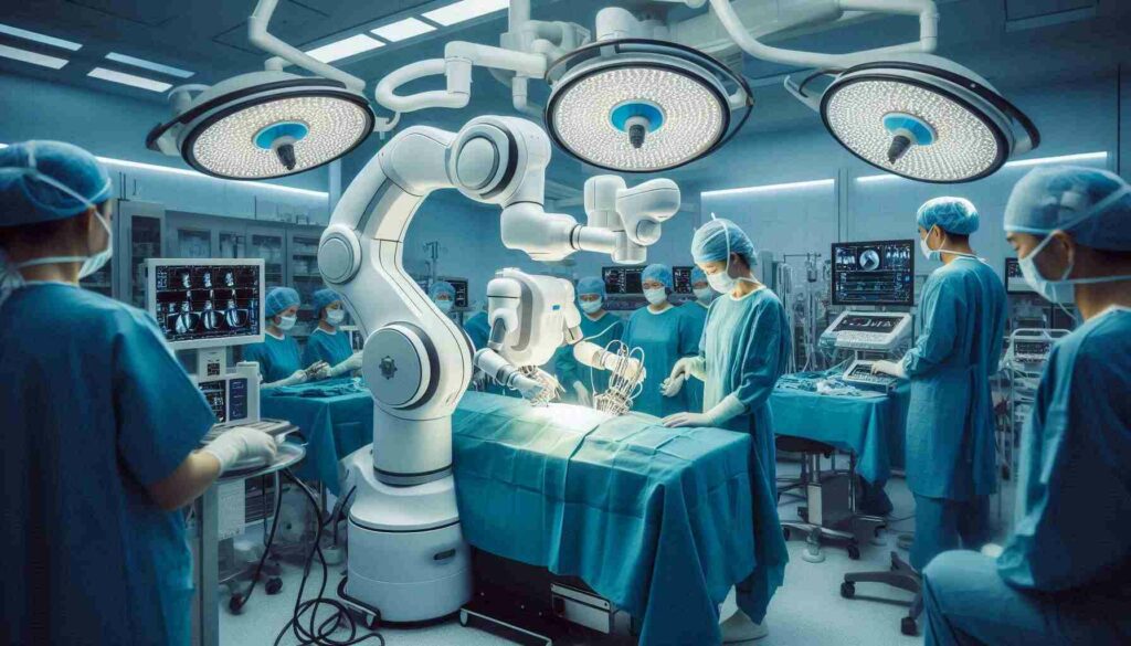 AI-Powered surgical robots revolutionize procedures, enabling precision and enhancing the safety of surgeries