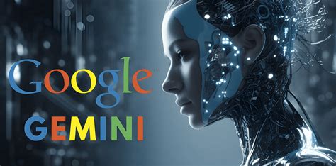 A futuristic AI-generated depiction of a humanoid robot with intricate circuits and glowing blue lights, symbolizing advanced artificial intelligence. The image features the Google Gemini logo, representing Google's latest AI model.